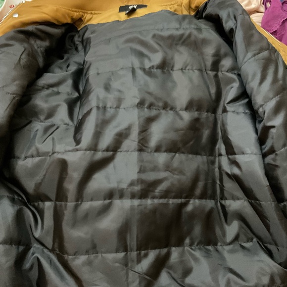 H&M Bomber Jacket Dark Mustard L - Picture 4 of 6